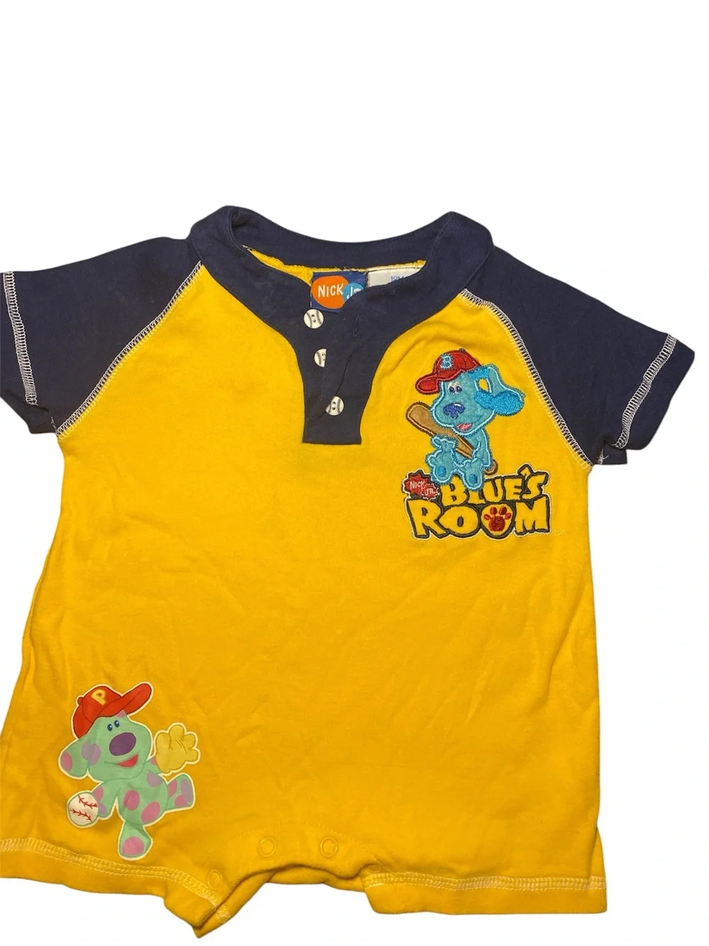 Vintage Nick Jr Blue’s Clues Romper Y2K 18M Kids Toddler Nick Jr Rare HTF